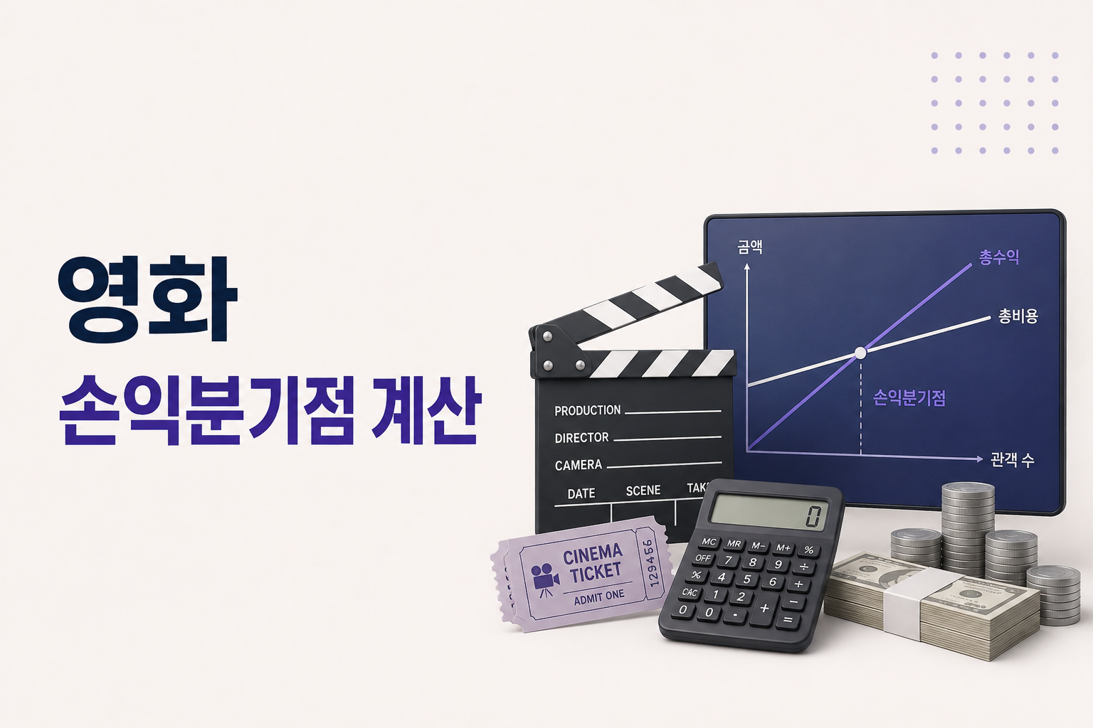 영화 손익분기점 계산, 관객 몇 명이면 본전일까?
